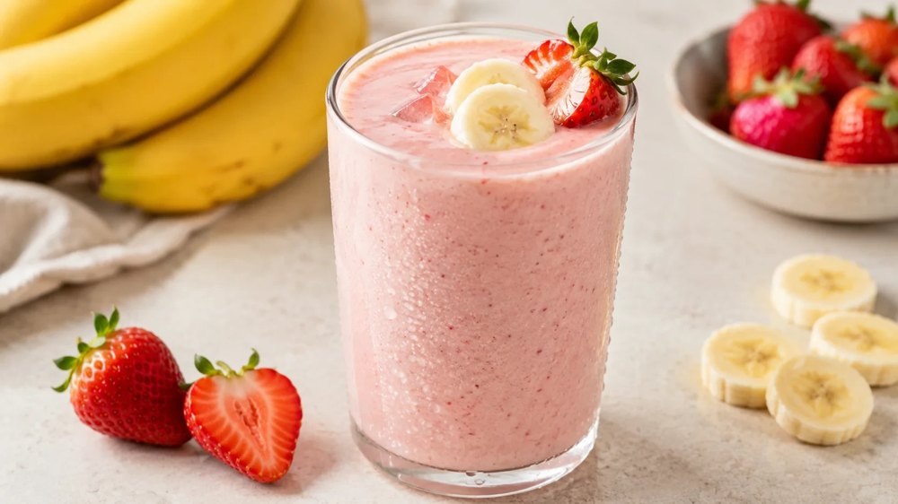 Batido de proteína con frutas
