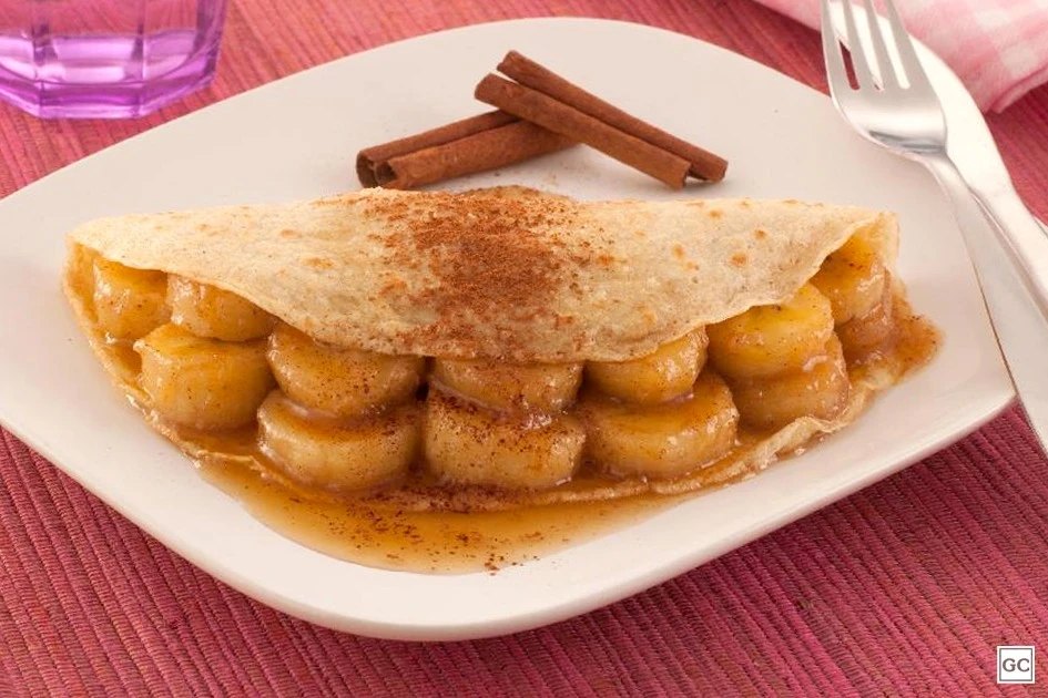 Panqueca de banana y canela