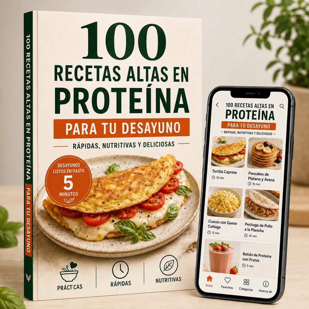 Recetario: 100 recetas altas en proteína para tu desayuno